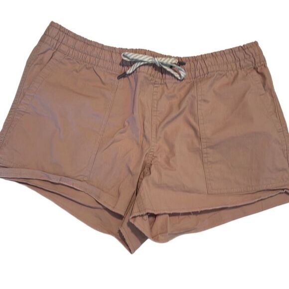 Vuori Ripstop Four Pockets Cotton Elastic Waist Raw Hem Shorts Size Small - Picture 3 of 11